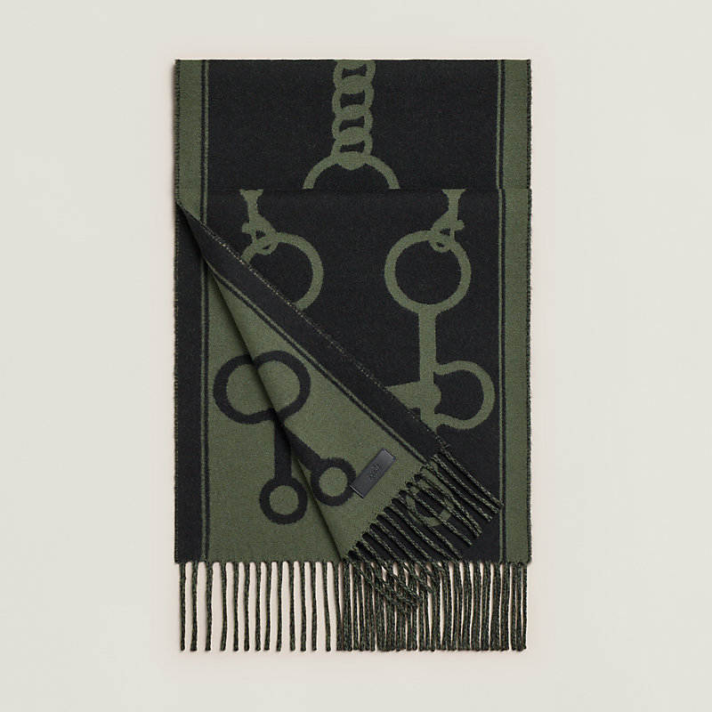 Casaque Mors scarf - Green | Hermès USA